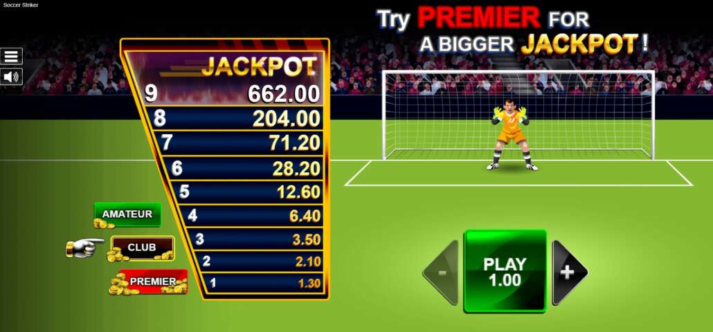 เกมยิงจุดโทษ SOCCER STRIKER ค่าย MICROGAMING